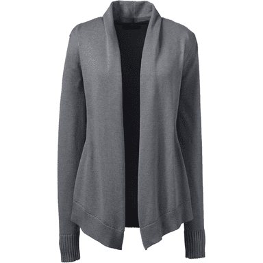 Cotton Modal Open Drape Cardigan from Land's End