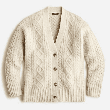The Cable Knit Cardigan from J.Crew